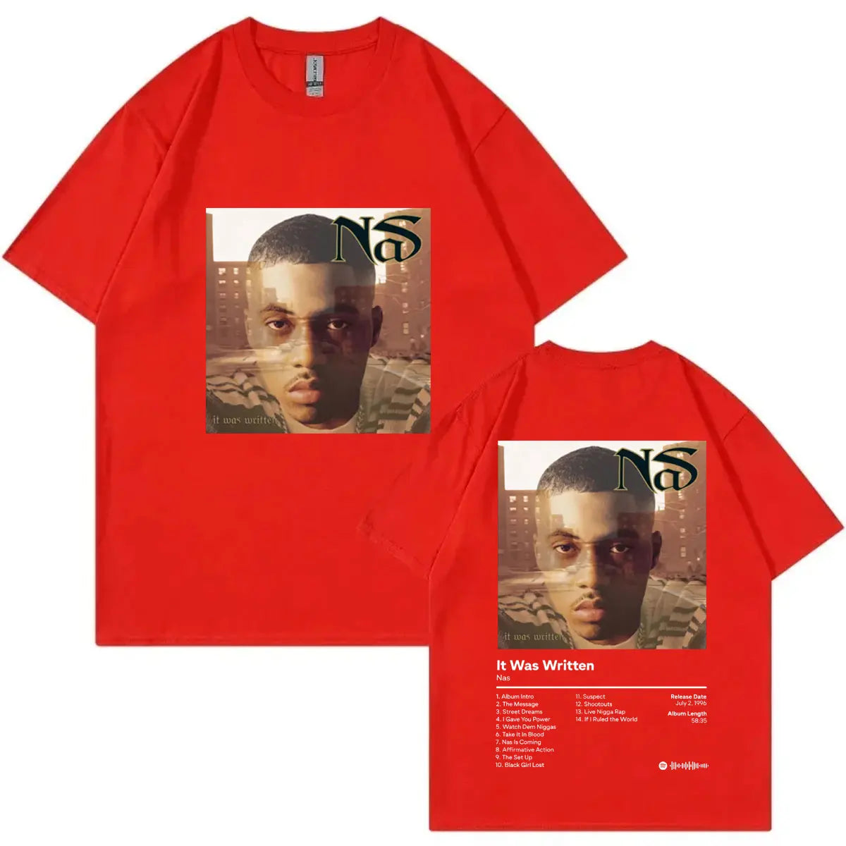 NaS T-Shirt from The Escobar Collection – 90s Hip-Hop Streetwear