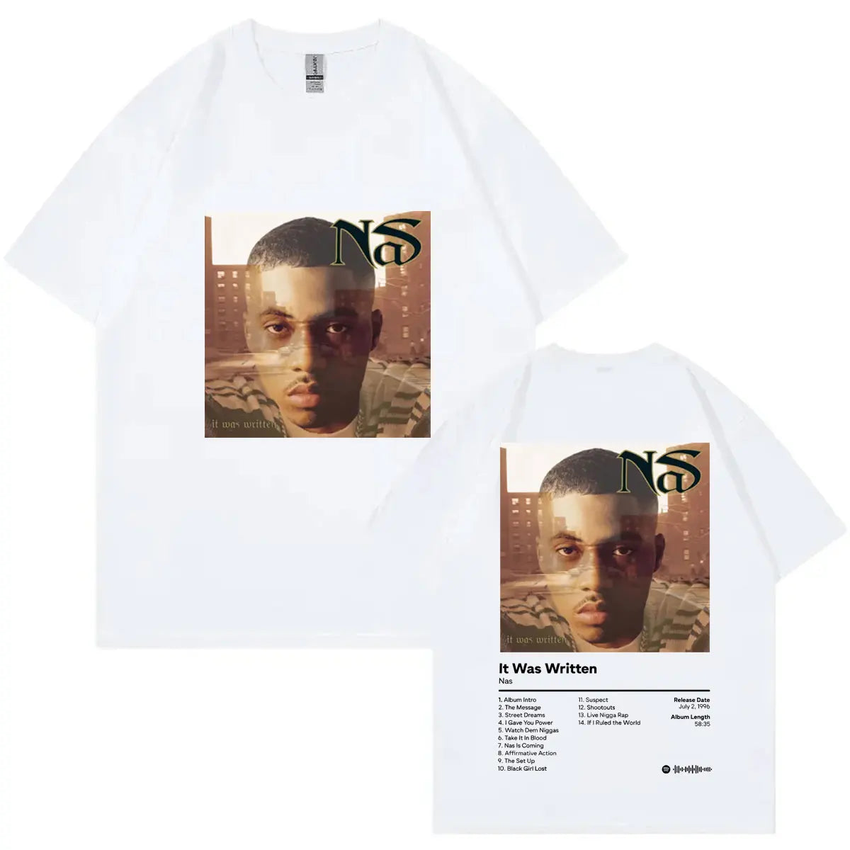 NaS T-Shirt from The Escobar Collection – 90s Hip-Hop Streetwear