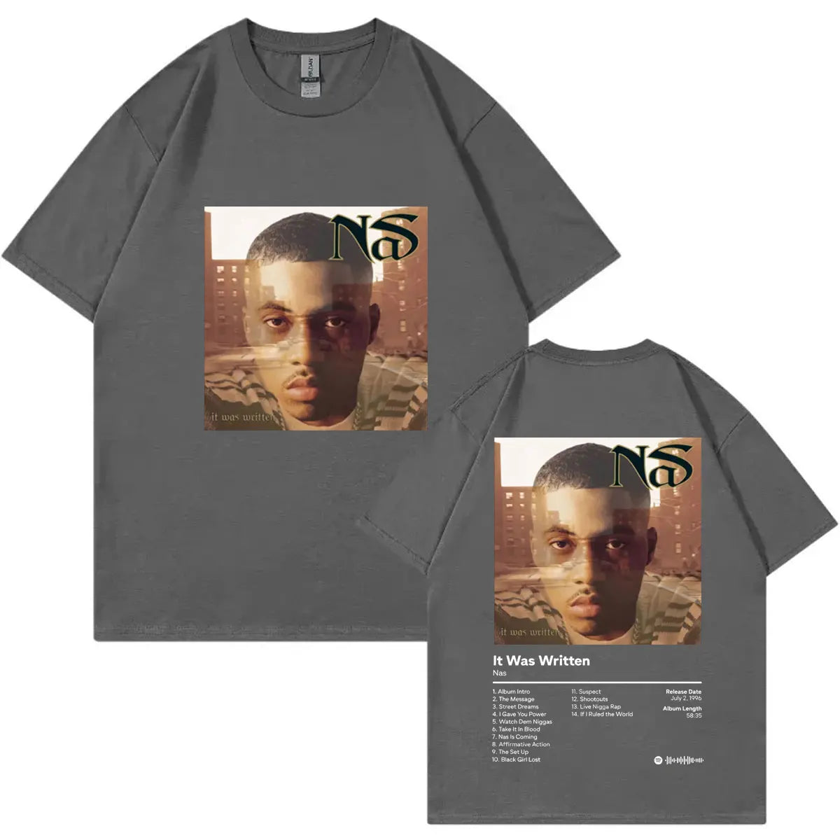 NaS T-Shirt from The Escobar Collection – 90s Hip-Hop Streetwear